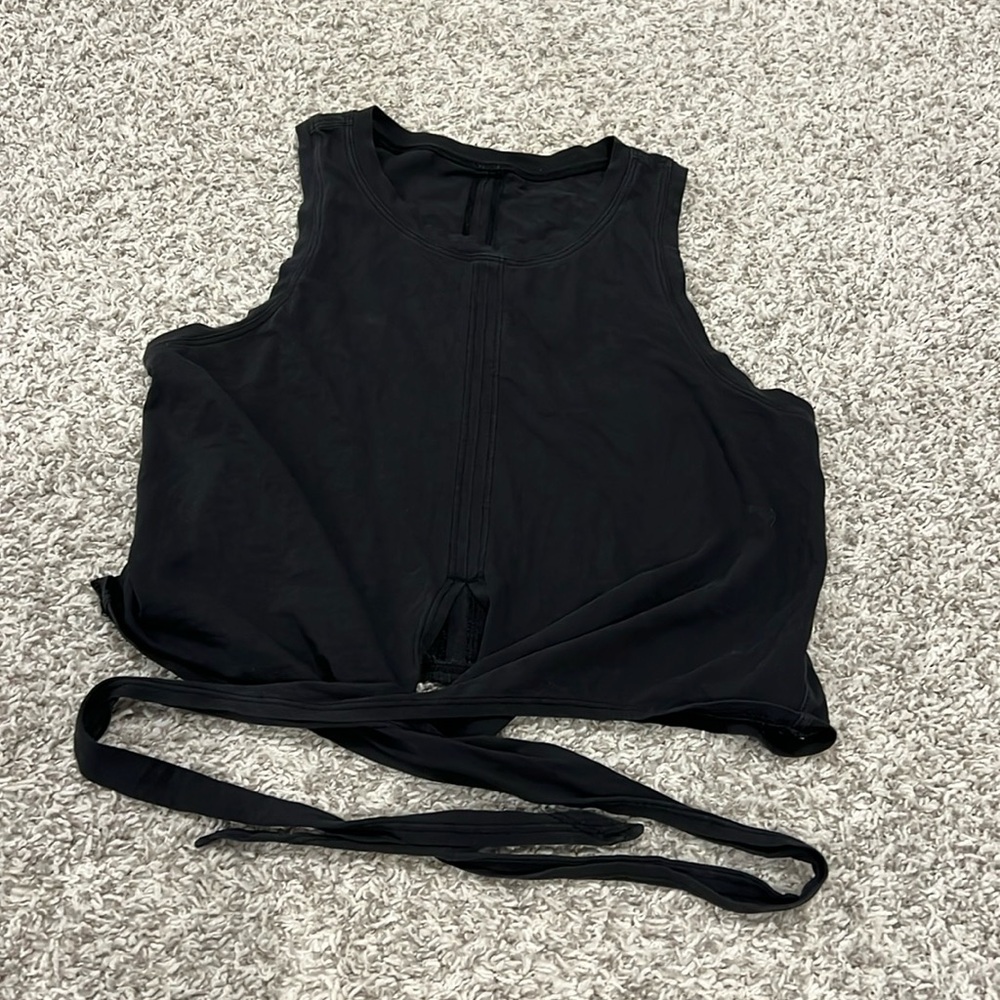 lululemon black wrap tank